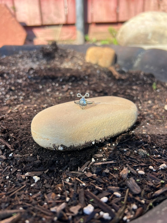 Sterling Silver Ladybug Rings - Size 6.5, 8.5 (Ready to Ship)