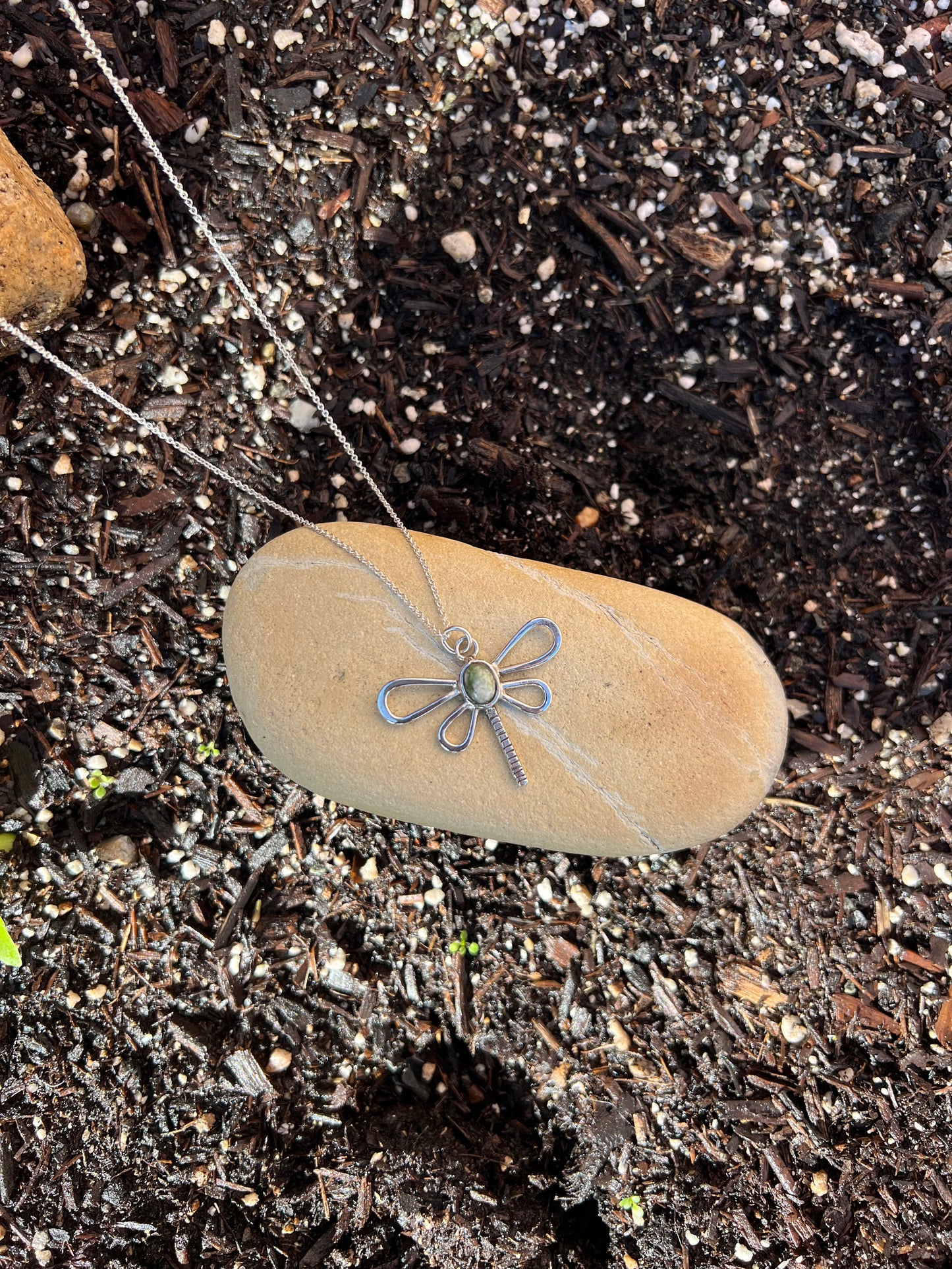 Sterling Silver Dragonfly Necklace (One of a Kind)