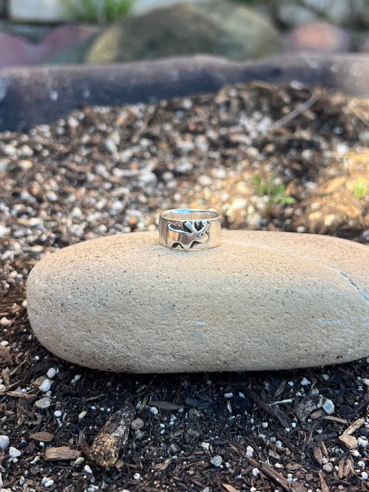 Sterling Silver Moose Band (Made-to-Order)