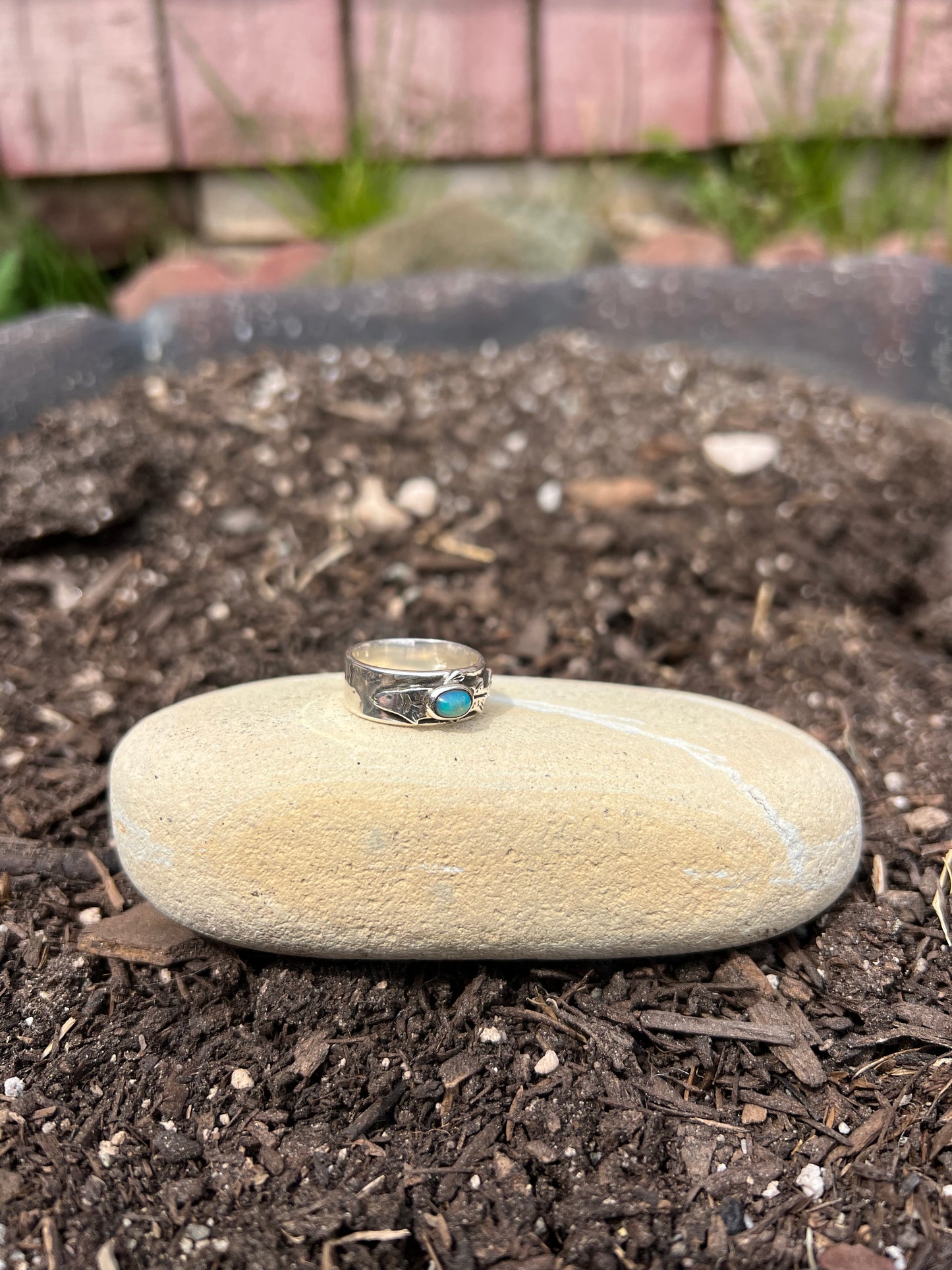 Ethiopian Opal Fish Ring- Size 7.75 (One of a Kind)