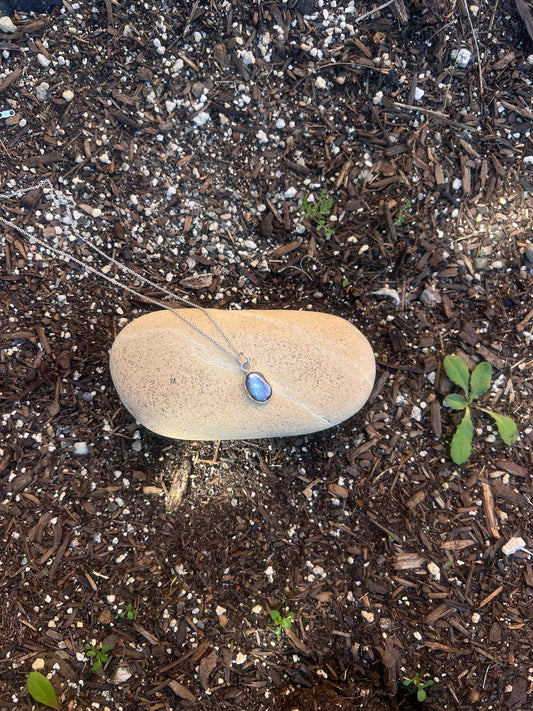 Dainty Iridescent Baroque Pearl Necklace