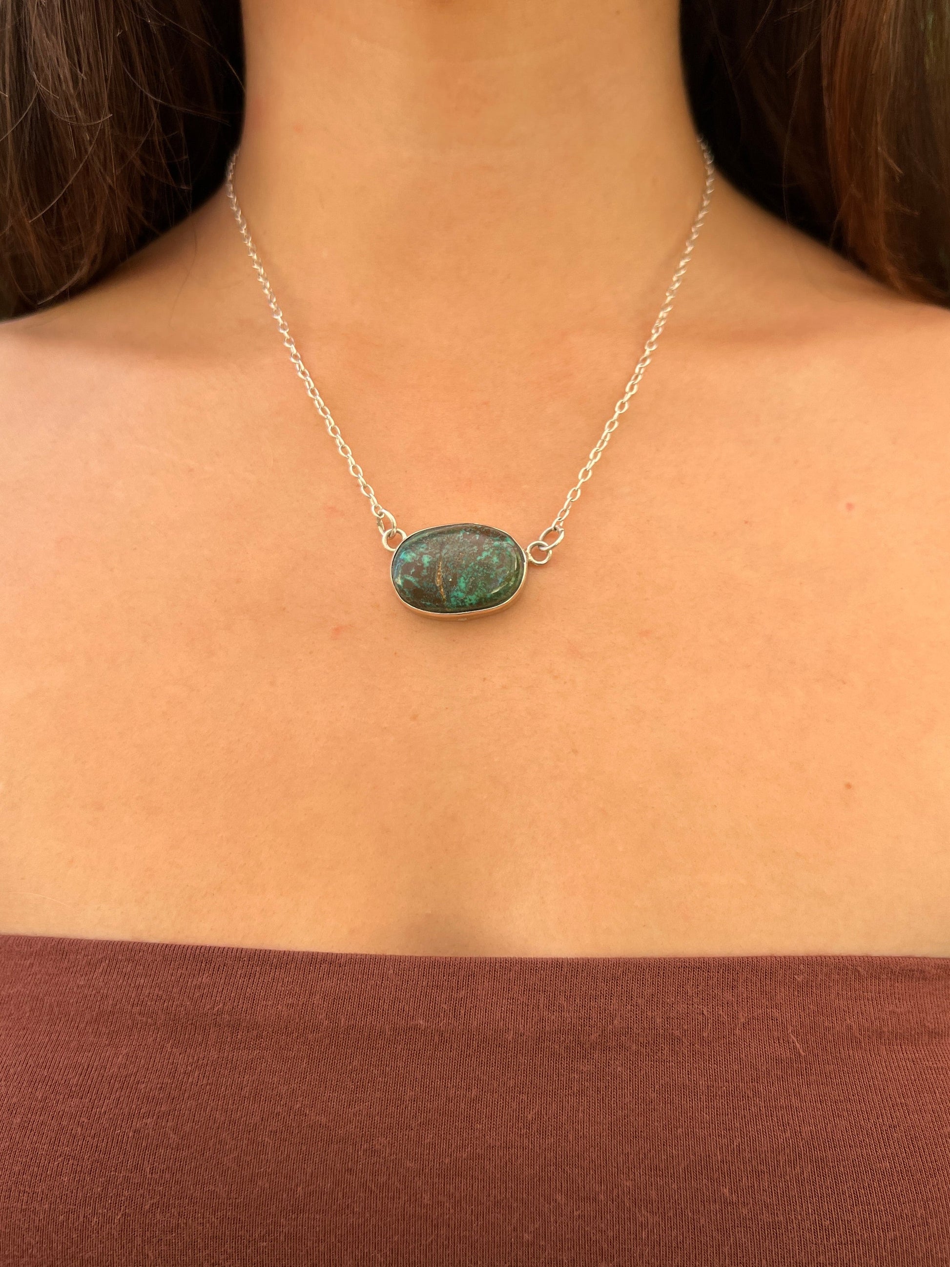 chrysocolla necklace 